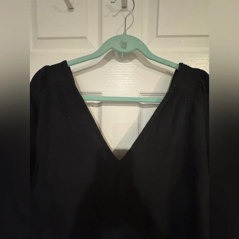 Madewell Lightspun V-neck Midi Dress - Picture 8 of 11